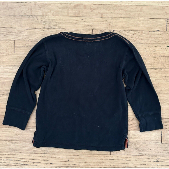 Appaman T Shirt Size 2T Glow-in-the-Dark Fox Long Sleeve Black - Picture 4 of 6